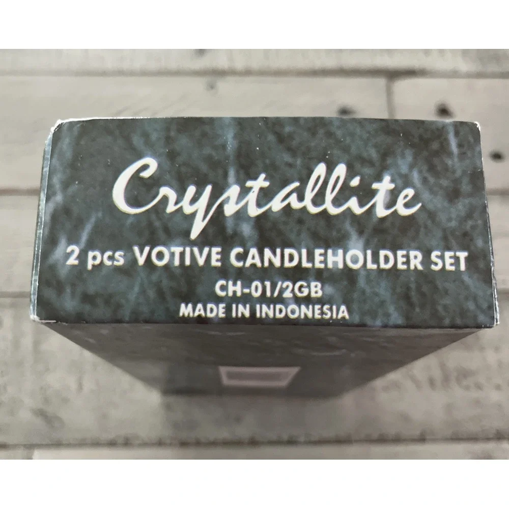 Crystallite Crystal Glass 3-in-1 Candleholder Set‎ - Open Box
